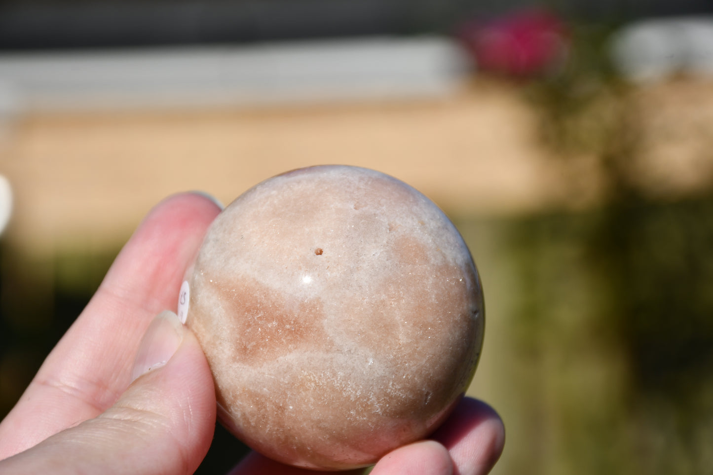 Possible pink amethyst sphere