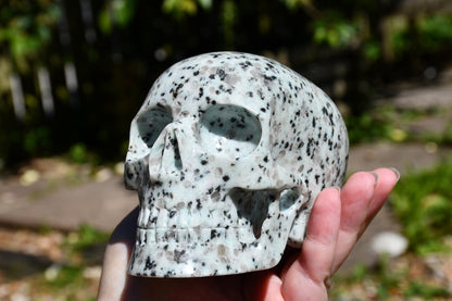 Kiwi jasper Mitchell Hedges inspired skull carve