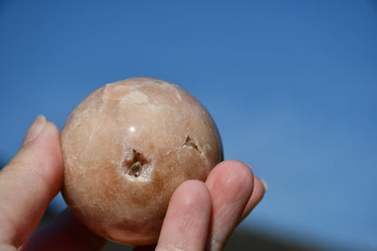 Possible pink amethyst sphere