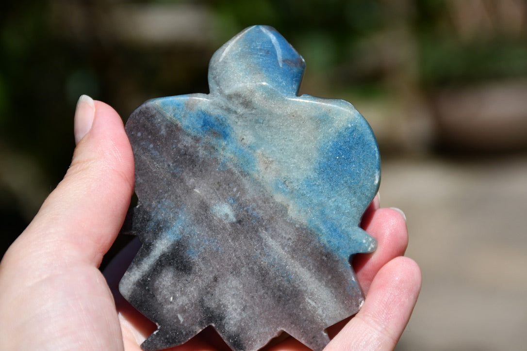 Trolleite or quantum quattro carved turtle