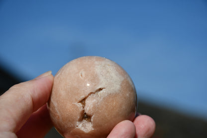 Possible pink amethyst sphere