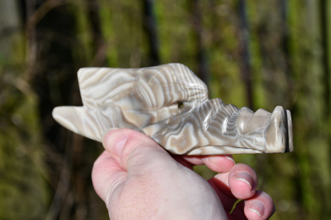 Polish flint dragon - Manus carve