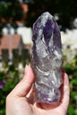 Manus phantom amethyst tribal skull carve