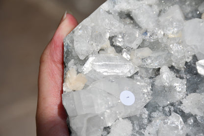 Apophyllite and zeolite cluster