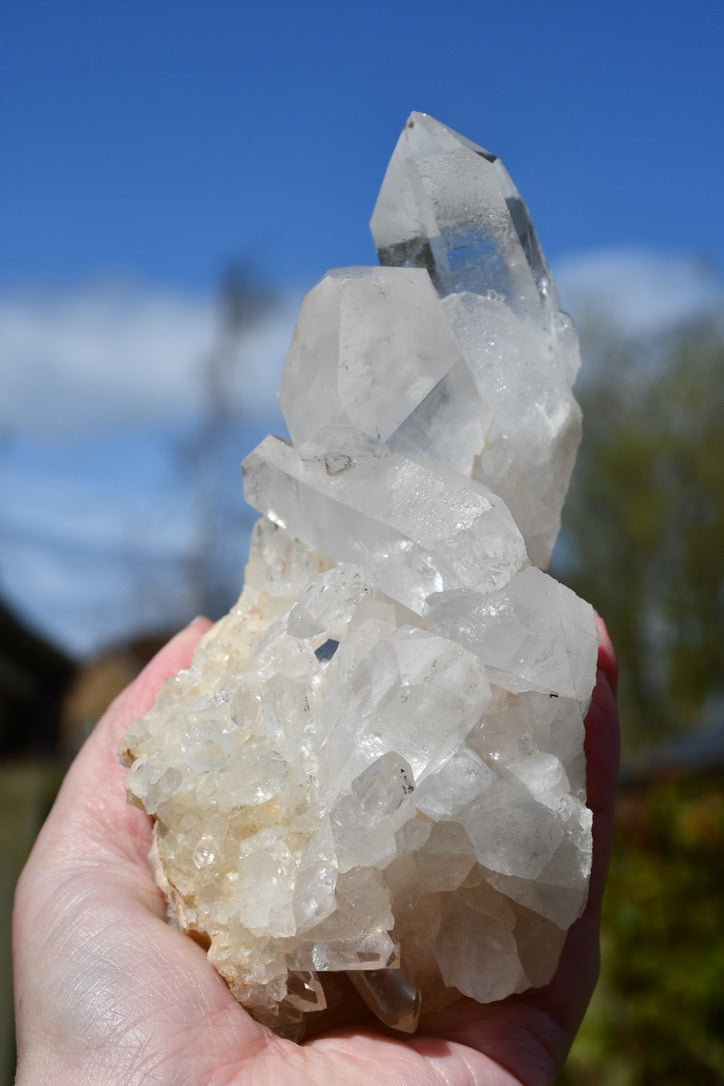 Himalayan clear quartz cluster