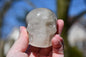 Smoky quartz skull