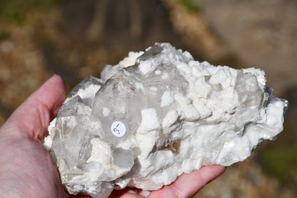 Himalayan "grey" quartz cluster