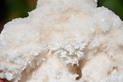 White aragonite cluster